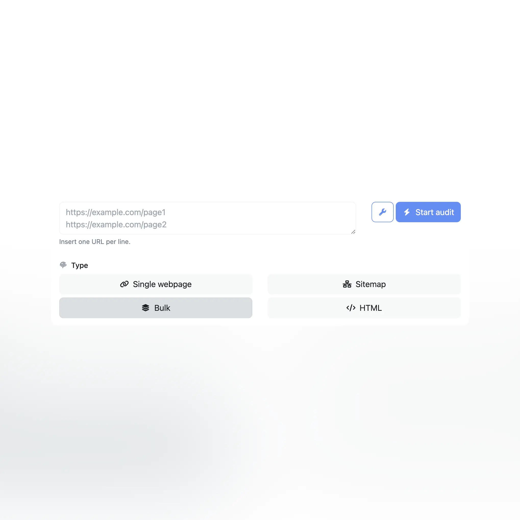 应用检测生成器表单截图
